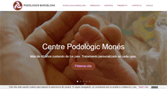 Desktop Screenshot of podologosbarcelona.es